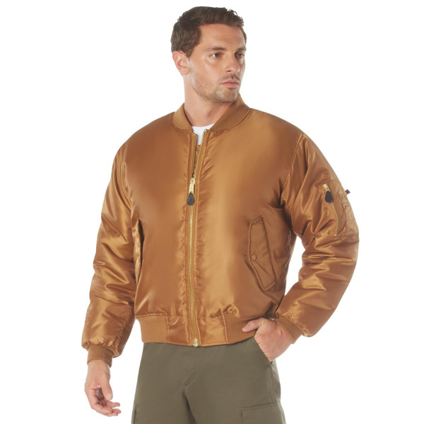Rothco 22724 MA-1 Chaqueta de vuelo Talla: XL, Color: Marrón trabajo