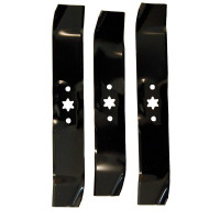 MTD 490-110-M118 Cuchilla de trituración para plataformas de corte de 46 pulgadas, compatible con varias máquinas Troy-Bilt, Yard, Huskee, Bolens, juego de 3