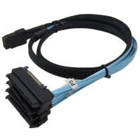 CableDeconn Mini SAS 36 SFF-8087 a (4) Conectores SFF-8482 con Alimentación SATA 1m