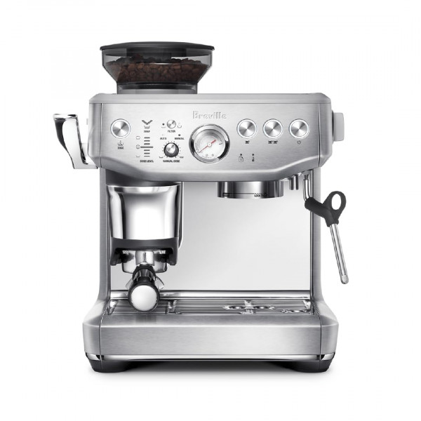 Breville Barista Express Impress Cafetera espresso BES876BSS, acero inoxidable cepillado