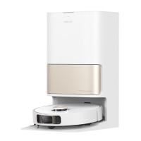 DREAME L10s Pro Ultra Heat Robot Aspirador y Trapeador Combo, Trapeador Extendido, Succión 7000Pa, Cuidado y Mantenimiento del Robot Automático, Trapeador de Agua Caliente de 136°F Autolimpieza, Evitación de Obstáculos, Ideal para Cabello, Alfombras