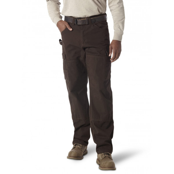 Wrangler Riggs Workwear Pantalones utilitarios de trabajo Ranger para hombre, marrón oscuro, 34W x 32L US