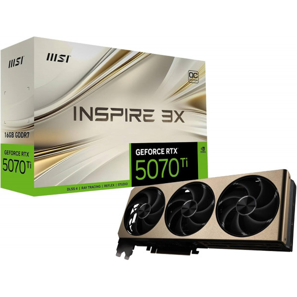 MSI GeForce RTX 5070 Ti 16G Inspirar 3X OC Plus