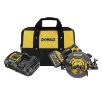 Sierra circular DEWALT FLEXVOLT 60V MAX* con kit de freno, 7-1/4 pulgadas (DCS578X1)