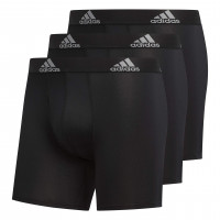 Calzoncillos tipo bóxer adidas Performance para hombre (paquete de 3), negro/negro negro/negro negro/negro, mediano EE. UU.