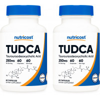 Nutricost Tudca 250 mg, 60 cápsulas (2 botellas)