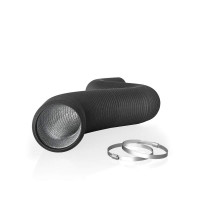 AC Infinity Conducto flexible de aluminio de 4 pulgadas, protección de cuatro capas resistente, 8 pies de largo para calefacción, refrigeración, ventilación y escape