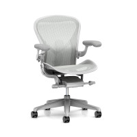 Silla ergonómica Herman Miller Aeron - Tamaño B, Mineral
