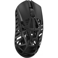 SMACKAPE WLMOUSE Beast X Mini Pro Ratón para juegos de magnesio ultraligero de 34 g, sensor HS PAW3950, tasa de sondeo de 8K, interruptores 30000 DPI, OM y TTC, paneles laterales personalizables. (Negro (ranuras laterales del interruptor OM))