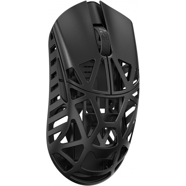 SMACKAPE WLMOUSE Beast X Mini Pro Ratón para juegos de magnesio ultraligero de 34 g, sensor HS PAW3950, tasa de sondeo de 8K, interruptores 30000 DPI, OM y TTC, paneles laterales personalizables. (Negro (ranuras laterales del interruptor OM))