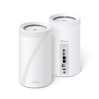 TP-Link Deco BE95 BE33000 Sistema de malla WiFi 7 de cuatro bandas: para cobertura en todo el hogar de hasta 7800 pies cuadrados con antenas inteligentes impulsadas por IA, puertos Ethernet multi-Gig de 10G, reemplaza el enrutador y el extensor (paquete d