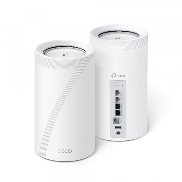 TP-Link Deco BE95 BE33000 Sistema de malla WiFi 7 de cuatro bandas: para cobertura en todo el hogar de hasta 7800 pies cuadrados con antenas inteligentes impulsadas por IA, puertos Ethernet multi-Gig de 10G, reemplaza el enrutador y el extensor (paquete d