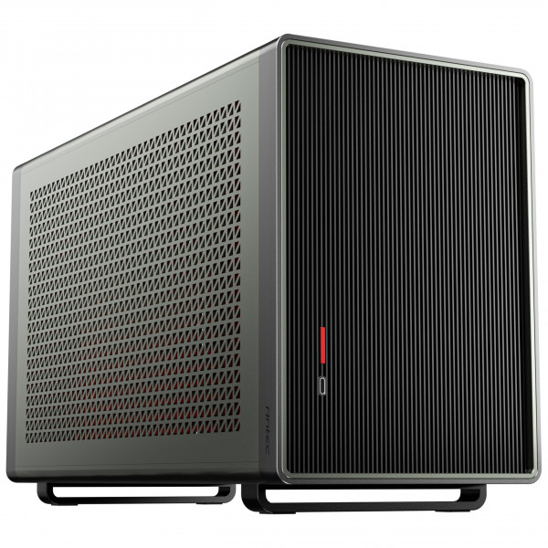 Antec Performance 1 M Aventurine, ventiladores no incluidos, paneles sólidos de alto flujo de aire, compatible con RTX40, soporte para ventiladores de 2 x 140 mm, cable elevador PCIe 4.0, CNC y aluminio, tipo C, caja para juegos Mini ITX