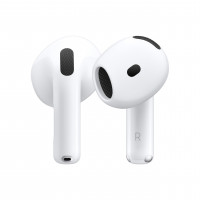 Apple AirPods 4 Auriculares Inalámbricos, Auriculares Bluetooth, con Cancelación Activa de Ruido, Audio Adaptativo, Modo Transparencia, Audio Espacial Personalizado, Estuche de Carga USB-C, Carga Inalámbrica, Chip H2