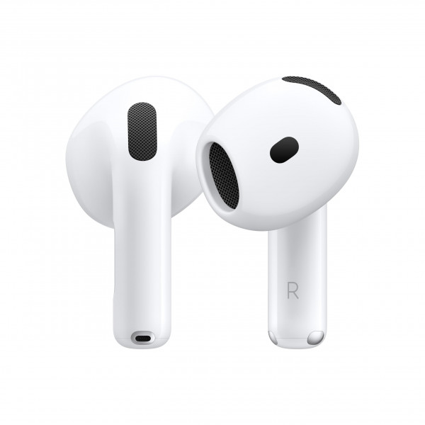 Apple AirPods 4 Auriculares Inalámbricos, Auriculares Bluetooth, con Cancelación Activa de Ruido, Audio Adaptativo, Modo Transparencia, Audio Espacial Personalizado, Estuche de Carga USB-C, Carga Inalámbrica, Chip H2