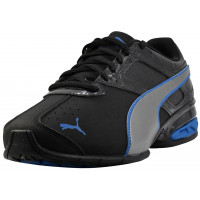 Puma Tazon 6 FM, Zapatos para Hombre, Negro/Plata/Azul, 10 M