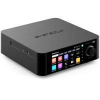 Juego Eversolo | Transmisor de música con DAC y amplificador 60W×2ch(8Ω) / 110W×2ch(4Ω) | Pantalla táctil LCD de 5,5, corrección de sala de soporte y sistema multihabitación, Stream Qobuz, Tidal&More | Negro (edición CD)