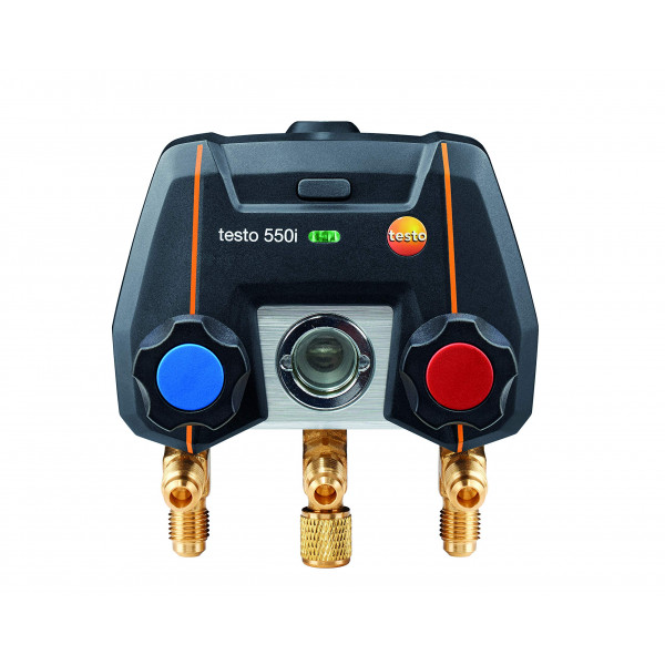 Colector digital Testo 550i I operado por aplicación para aire acondicionado, sistemas de refrigeración y bombas de calor, con Bluetooth