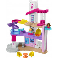 Fisher-Price Little People Juguete para niños pequeños Barbie DreamHouse Playset con luces musicales y figuras para juegos de simulación para niños a partir de 18 meses