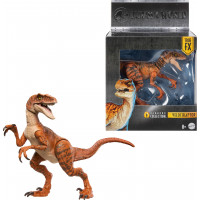 Mattel Jurassic World Hammond Collection Figura de acción de dinosaurio, tigre Atrociraptor, diseño de película premium, ojos de cristal y articulación de 13 puntos