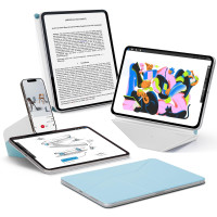 MOFT Dynamic Folio Funda para iPad Air de 11 pulgadas (M3 2025 / M2 2024) y iPad Air de 10,9 pulgadas 5.ª 4.ª generación 2022 2020, funda con soporte magnético Silm con más de 20 ángulos de visión, Soothing Mist x Misty Cove