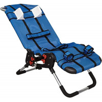 Silla de baño pediátrica Anchor para niños con necesidades especiales de Circle Specialty - Silla de baño ajustable para niños y adolescentes - Tela de malla de secado rápido, reposacabezas, barras de apoyo, correas de posicionamiento (pequeña)