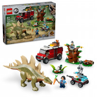LEGO Jurassic World Misiones de Dinosaurios: Juego de Construcción Descubrimiento del Estegosaurio - Juego de Simulación de Juguetes de Dinosaurios con 2 Minifiguras para Niños y Niñas, Edades 6+ - Ideas de Regalos para Niños - 76965