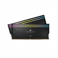 CORSAIR Dominator Titanium RGB DDR5 RAM 32 GB (2x16 GB) DDR5 6400 MHz CL32 Memoria de computadora compatible con Intel XMP iCUE - Negro (CMP32GX5M2B6400C32)