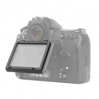 STSEETOP Protector de Pantalla para Nikon D850 con Marco con Clip - Instalación a presión irrompible, sin Adhesivo ni Burbujas, protección de Bordes antirrayas