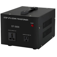 Transformador convertidor de voltaje Yaeccc, elevador/abajo (220 V a 110 V, 110 V a 220 V) - Conversión de energía eficiente para viajes internacionales y uso doméstico (3000 W)