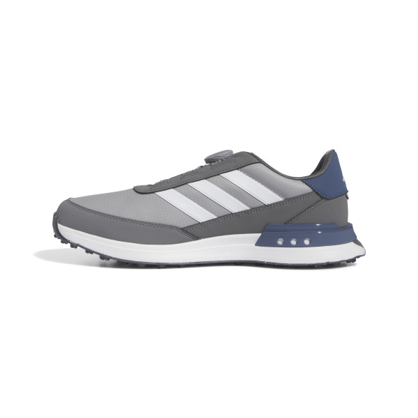 adidas S2G Spikeless BOA 24 Zapatos de golf para hombre, gris cuatro/calzado blanco/tinta preloved, 12.5