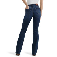 Wrangler Jean Denim con corte de bota y talle alto para mujer, 32 x 36