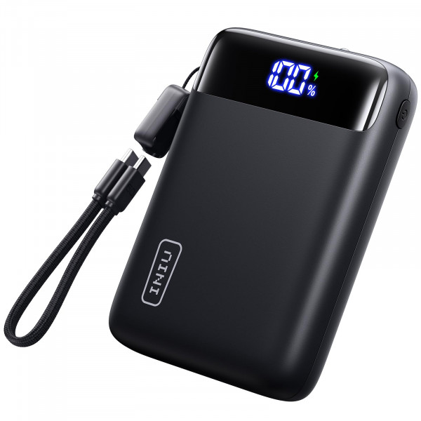 INIU Cargador portátil, el más pequeño 22,5 W 20000 mAh USB C entrada y salida Power Bank carga rápida, PD 3.0+QC 4.0 pantalla LED batería de teléfono compatible con iPhone 17 16 15 14 Pro Samsung S24 Google iPad, etc.