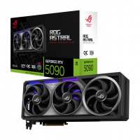 Tarjeta gráfica para juegos ASUS ROG Astral GeForce RTX™ 5090 OC Edition (PCIe® 5.0, 32 GB GDDR7, HDMI®/DP 2.1, 3.8 ranuras, diseño de 4 ventiladores, ventiladores de tecnología axial, cámara de vapor patentada, almohadilla térmica GPU de cambio de fase)