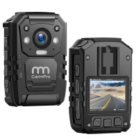 Cámara corporal de policía CammPro I826 HD, memoria de 128 G, cámara portátil impermeable de primera calidad con grabación de audio portátil, visión nocturna, GPS para aplicación de la ley (1440P)