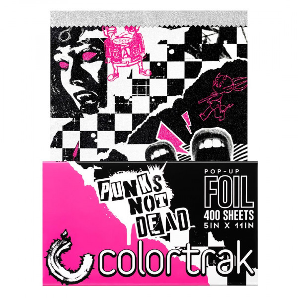 Colortrak Punk Lámina emergente con dispensador (400 unidades), hojas precortadas, textura en relieve antideslizante, hojas de 5 x 11 para aplicaciones de hojas para colorear y resaltar