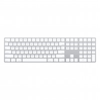 Apple Magic Keyboard con teclado numérico: inalámbrico, Bluetooth, recargable. Funciona con Mac, iPad o iPhone; Inglés de EE. UU. - Blanco