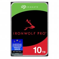 Disco duro interno Seagate IronWolf Pro NAS de 10 TB HDD – CMR 3,5 pulgadas SATA 6 Gb/s 256 MB de caché para almacenamiento conectado en red RAID, servicio de recuperación de datos – Embalaje sin frustraciones (ST10000NEZ008)