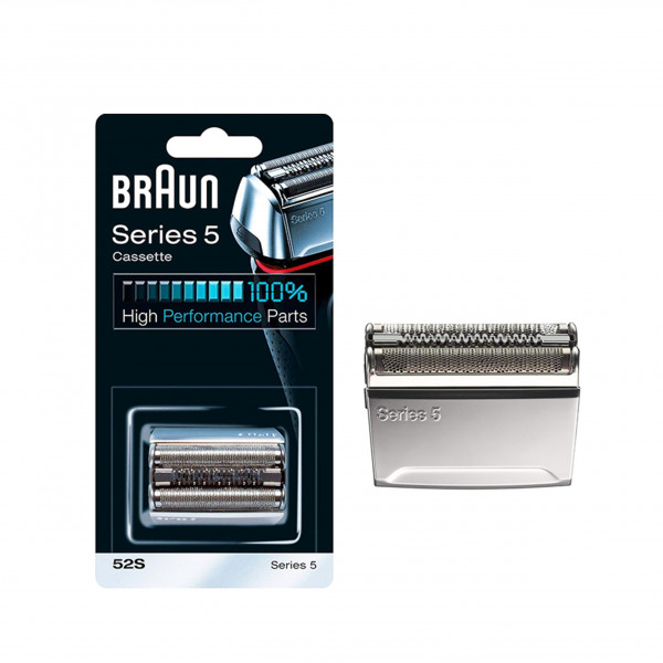 Braun Braun Kombipack 52s Cuchilla y cuchilla de repuesto en plata para la serie 5, 1 libra