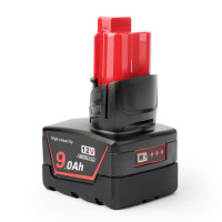 DKSIDKN Batería de repuesto de iones de litio de 12 V, 9,0 Ah, compatible con Milwaukee 48-11-0490 48-11-2402 48-11-2411 48-11-2430 48-11-2450 48-59-2440 Herramientas inalámbricas de 12 V (no fabricadas en Milwaukee)