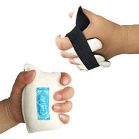 DOPHO 1 separador de dedos para manos después de un accidente cerebrovascular, contractura de la mano, almohadilla de protección para rehabilitación, cojín para ancianos con hemiplejia (L)