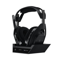 Logitech G Astro A50 X Auriculares Inalámbricos Multiplataforma para Juegos + Estación Base para PS5/Xbox/PC: Conmutador de Vídeo y Audio PLAYSYNC, HDMI 2.1 4K 120Hz VRR, <24bit/48kHz, Batería de 24 Horas, 2.4GHz y BT - Negro