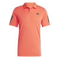 Adidas Club Tennis Climacool Polo de 3 Rayas para Hombre, Rojo semilúcido, XL