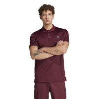 Adidas Train Essentials Polo de Entrenamiento para Hombre, Granate/Negro, XL