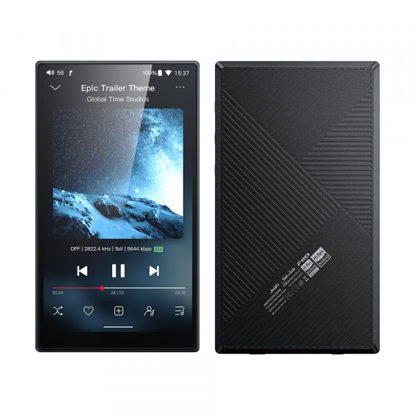 JadeAudio/FiiO JM21 Android 13 Reproductor de música MP3 de alta resolución con Snapdragon 680, Bluetooth WiFi USB DAC 12.5H Tiempo de reproducción (Negro)