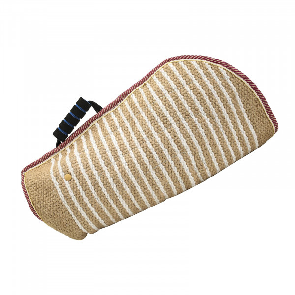 Morezi Dog Bite Sleeve Training Perros Grandes, Equipo de Entrenamiento de Yute Fuerte, Fit Pit Bull Pastor Alemán K9, Cachorros Perros jóvenes Seguro Acolchado Mordiendo Jugando Juguete para Cualquier Brazo - Rojo