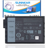 7WNW1 Batería de repuesto para portátil Dell Latitude 5420 5424 Rugged, Extreme P85G P86G P137G P137G001 P137G002 P85G001 P86G001 Series DMF8C GK3D3 6NNCF DP3KF DMF0C 07WNW1 451-BCHV 11.4V 51Wh 4342mAh