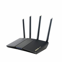 ASUS RT-AX1800S Enrutador extensible WiFi 6 de doble banda, seguridad de red sin suscripción, control parental, VPN incorporada, compatible con AiMesh, juegos y streaming, hogar inteligente