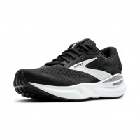 Brooks Adrenaline GTS 24, calzado para correr con soporte para hombre, negro/blanco, 11 mediano