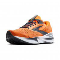 Brooks Adrenaline GTS 24 Zapatilla para correr con soporte para hombre - Naranja/Ébano/Azul campestre - 11 Mediano